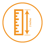 BIC lighter white flame height icon